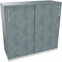 Soennecken Schiebetürenschrank endless 820112983, abschließbar, 3 OH, beton hell, 120x113,3x44,2cm (BxHxT) 4003969064225 Soennecken