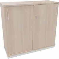Soennecken Schiebetürenschrank endless 820112972, abschließbar, 3 OH, akazie hell, 120x113,3x44,2cm (BxHxT) 4003969064218 Soennecken