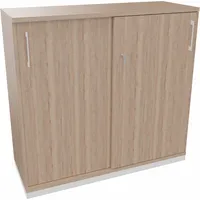 Soennecken Schiebetürenschrank endless 820112971, abschließbar, 3 OH, eiche natur, 120x113,3x44,2cm (BxHxT) 4003969064249 Soennecken