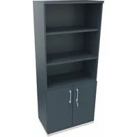 Soennecken Regalschrank endless 820109882, abschließbar, 5 OH, lavagrau, 80x186,9x44,2cm (BxHxT) 4003969061972 Soennecken