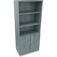 Soennecken Regalschrank endless 820109883, abschließbar, 5 OH, beton hell, 80x186,9x44,2cm (BxHxT) 4003969061958 Soennecken