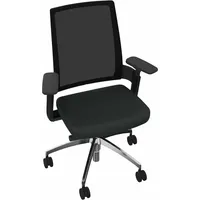 Soennecken Bürodrehstuhl Leon X 3.6, schwarz / schwarz, mit Armlehnen, bis 120kg, ohne Kopfstütze 4003969061545 Soennecken
