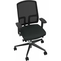 Soennecken Bürodrehstuhl NetGo, schwarz / schwarz, mit Armlehnen, bis 120kg, ohne Kopfstütze 4003969061569 Soennecken