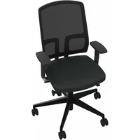 Soennecken Bürodrehstuhl NetGo, schwarz / schwarz, mit Armlehnen, bis 125kg, ohne Kopfstütze 4003969061576 Soennecken