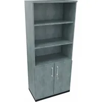 Soennecken Regalschrank endless 820109683, abschließbar, 5 OH, beton hell, 80x186,9x44,2cm (BxHxT) 4003969061828 Soennecken