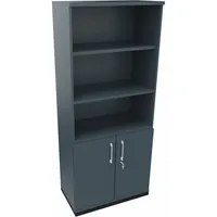 Soennecken Regalschrank endless 820109682, abschließbar, 5 OH, lavagrau, 80x186,9x44,2cm (BxHxT) 4003969061989 Soennecken