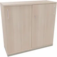 Soennecken Schiebetürenschrank endless 820112872, abschließbar, 3 OH, akazie hell, 120x113,3x44,2cm (BxHxT) 4003969064157 Soennecken