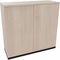 Soennecken Schiebetürenschrank endless 820112772, abschließbar, 3 OH, akazie hell, 120x113,3x44,2cm (BxHxT) 4003969064096 Soennecken