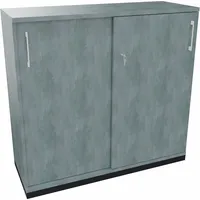 Soennecken Schiebetürenschrank endless 820112783, abschließbar, 3 OH, beton hell, 120x113,3x44,2cm (BxHxT) 4003969064102 Soennecken