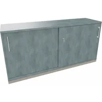Soennecken Schiebetürenschrank endless 820112583, abschließbar, 2 OH, beton hell, 160x78,1x44,2cm (BxHxT) 4003969064409 Soennecken