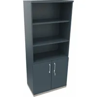 Soennecken Regalschrank endless 820109782, abschließbar, 5 OH, lavagrau, 80x186,9x44,2cm (BxHxT) 4003969061996 Soennecken