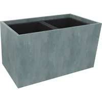 Soennecken Pflanzgefäß 2er niedrig B721xT380H400mm Beton 4003969062405 Soennecken