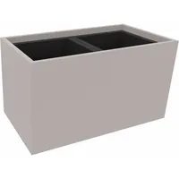 Soennecken Pflanzgefäß 2er niedrig B721xT380H400mm Lichtgrau 4003969062511 Soennecken