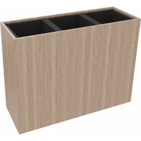 Soennecken Pflanzgefäß 3er hoch B1062xT380H800mm Eiche Nat 4003969062481 Soennecken