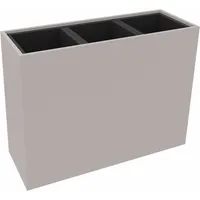 Soennecken Pflanzgefäß 3er hoch B1062xT380H800mm Lichtgrau 4003969062344 Soennecken