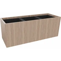 Soennecken Pflanzgefäß 3er niedrig B1062xT380H400mm Eiche Nat 4003969062597 Soennecken