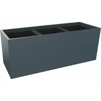 Soennecken Pflanzgefäß 3er niedrig B1062xT380H400mm Lavagrau 4003969062542 Soennecken