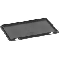 fetra Transportboxdeckel 1338, außen 600x400mm, Kunststoff schwarz 4017976013381 fetra