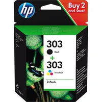HP Tintenpatrone 303 schwarz, cyan/magenta/gelb