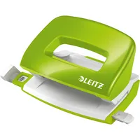Leitz Bürolocher NeXXt WOW Mini 5060-10-54, grün-metallic, bis 1mm 10 Blatt, mit Anschlagschiene 4002432123520 Leitz