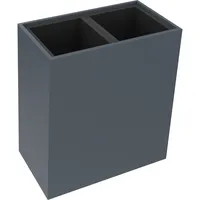 Soennecken Pflanzgefäß 2er hoch B721xT380H800mm Lavagrau 4003969062436 Soennecken