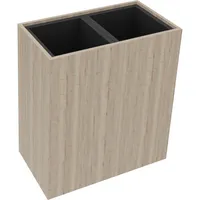 Soennecken Pflanzgefäß 2er hoch B721xT380H800mm Eiche Nat 4003969062368 Soennecken
