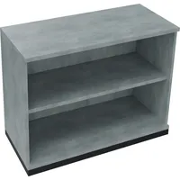 Regal endless 2 Ordnerhöhen 1.000 x 781 x 442 mm (B x H x T) anthrazit metallic