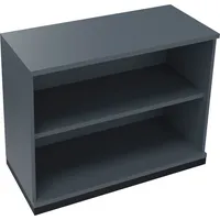 Regal endless 2 Ordnerhöhen 1.000 x 781 x 442 mm (B x H x T) anthrazit metallic