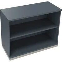 Soennecken Regal 2OH B1000xT442xH781mm Silberaluminium/Lavagrau 4003969069640 Soennecken
