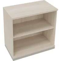 Soennecken Regal 2OH B800xT442xH781mm Silberaluminium/Akazie hell 4003969068667 Soennecken