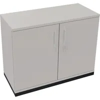 Soennecken Flügeltürenschrank endless 820113281, abschließbar, 2 OH, lichtgrau, 100x78,1x44,2cm (BxHxT) 4003969067004 Soennecken