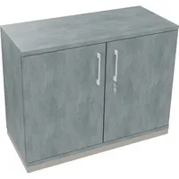 Soennecken Flügeltürenschrank endless 820113383, abschließbar, 2 OH, beton hell, 100x78,1x44,2cm (BxHxT) 4003969066861 Soennecken