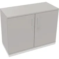 Soennecken Flügeltürenschrank endless 820113481, abschließbar, 2 OH, lichtgrau, 100x78,1x44,2cm (BxHxT) 4003969066960 Soennecken