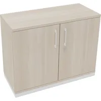 Soennecken Flügeltürenschrank endless 820113472, abschließbar, 2 OH, akazie hell, 100x78,1x44,2cm (BxHxT) 4003969066809 Soennecken