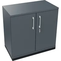 Soennecken Flügeltürenschrank endless 820113582, abschließbar, 2 OH, lavagrau, 80x78,1x44,2cm (BxHxT) 4003969066885 Soennecken