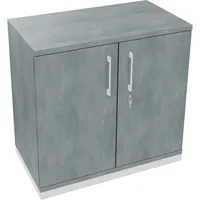 Soennecken Flügeltürenschrank endless 820113783, abschließbar, 2 OH, beton hell, 80x78,1x44,2cm (BxHxT) 4003969066748 Soennecken