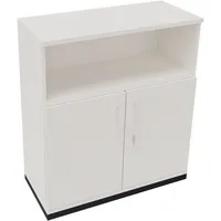 Soennecken Regalschrank endless 820115601, abschließbar, 3 OH, diamantweiß, 100x113,3x44,2cm (BxHxT) 4003969068520 Soennecken