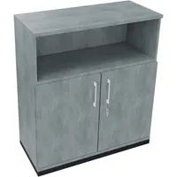 Soennecken Regalschrank endless 820115683, abschließbar, 3 OH, beton hell, 100x113,3x44,2cm (BxHxT) 4003969068452 Soennecken