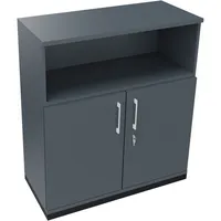 Soennecken Regalschrank endless 820115682, abschließbar, 3 OH, lavagrau, 100x113,3x44,2cm (BxHxT) 4003969068445 Soennecken