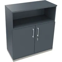 Soennecken Regalschrank endless 820115782, abschließbar, 3 OH, lavagrau, 100x113,3x44,2cm (BxHxT) 4003969068599 Soennecken