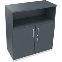 Soennecken Regalschrank endless 820115882, abschließbar, 3 OH, lavagrau, 100x113,3x44,2cm (BxHxT) 4003969068643 Soennecken