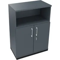 Soennecken Regalschrank endless 820115982, abschließbar, 3 OH, lavagrau, 80x113,3x44,2cm (BxHxT) 4003969068360 Soennecken