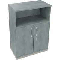 Soennecken Regalschrank endless 820116083, abschließbar, 3 OH, beton hell, 80x113,3x44,2cm (BxHxT) 4003969068421 Soennecken