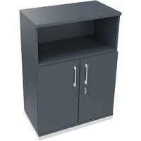 Soennecken Regalschrank endless 820116182, abschließbar, 3 OH, lavagrau, 80x113,3x44,2cm (BxHxT) 4003969068407 Soennecken