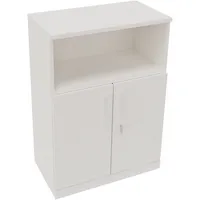 Soennecken Regalschrank endless 820116101, abschließbar, 3 OH, diamantweiß, 80x113,3x44,2cm (BxHxT) 4003969068353 Soennecken