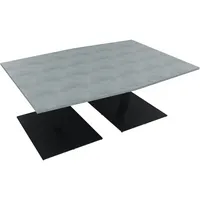 Soennecken Besprechungstisch communication, 72cm (H), 200x100/110cm (BxT), Tonnenform, beton hell / anthrazit metallic 4003969064485 Soenne