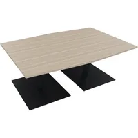 Soennecken Besprechungstisch communication, 72cm (H), 200x100/110cm (BxT), Tonnenform, eiche natur / anthrazit metallic 4003969064508 Soenn