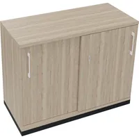 Soennecken Schiebetürenschrank endless 820118971, abschließbar, 2 OH, eiche natur, 100x78,1x44,2cm (BxHxT) 4003969073524 Soennecken