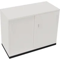 Soennecken Schiebetürenschrank endless 820118901, abschließbar, 2 OH, diamantweiß, 100x78,1x44,2cm (BxHxT) 4003969073517 Soennecken