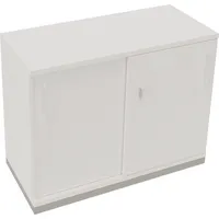 Soennecken Schiebetürenschrank endless 820119001, abschließbar, 2 OH, diamantweiß, 100x78,1x44,2cm (BxHxT) 4003969073531 Soennecken